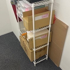 【引取り限定】スチールラック 約30×60×100cmの画像