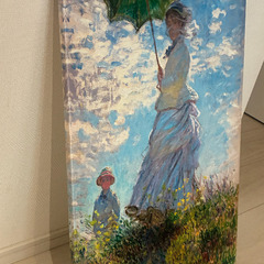 【無料で差し上げます】アート パネル モネ ポスター 大型 散歩 日傘をさす女性の画像