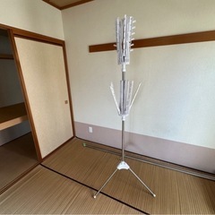 室内用　ハンガー 昇降式　パラソル型　物干し 3段 の画像