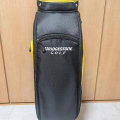 【タグ付き新品】ブリヂストン BRIDGESTONE キャディバッグ ブラック/イエローの画像