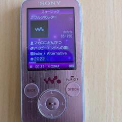 SONY ウォークマン ピンク　NW_S738F スピーカーセットの画像
