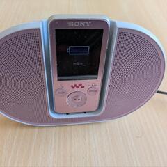 SONY ウォークマン ピンク　NW_S738F スピーカーセットの画像