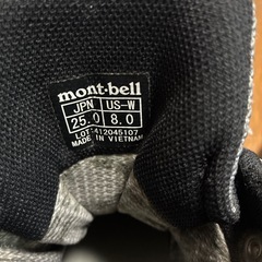mont-bell登山靴GORE-TEXの画像