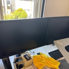 モニターアーム2画面 クランプ式の画像