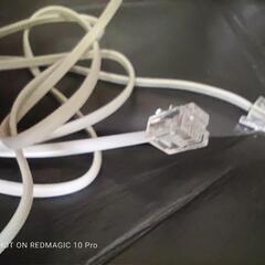 モジュラーケーブル RJ-11 WHITE 1.5mの画像