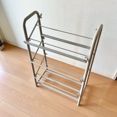 無印良品　スチールパイプシューズラックの画像
