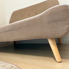 モダンデコ ファブリックソファ 定価3万円 2人掛けソファ 北欧調 幅136cm　の画像