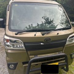 ダイハツ　軽トラ　キャンプ　カスタム