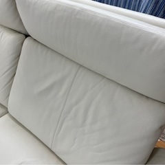 erpo エルポ ミラノ 白 リクライニングソファ 本革 2.5人掛けの画像
