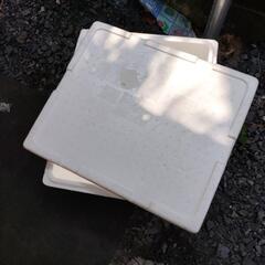 キレイなスチロール保冷ケースの画像