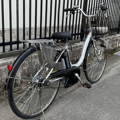 ＜整備済・超お得品＞ヤマハ電動アシスト自転車・26インチPASナチュラ・内装3段変速 シルバー・新品交換多数 の画像