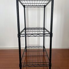 アイリスオーヤマ　スチールラック　3段　黒の画像
