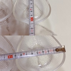 小皿 器 デザート皿　ガラス食器 3枚セット取り分け皿の画像
