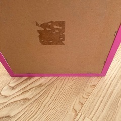 姿見　スタンドミラー　シンプル　ピンク　全身鏡　鏡の画像