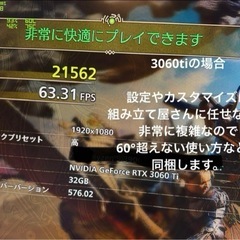 ゲーム用　動画編集用パソコン　作り上げたばかり　モニターなどセットの画像
