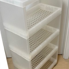無印良品 キッチンストッカー キャスター付きの画像