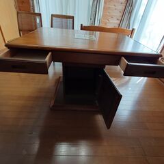 【中古品】収納付きダイニングセットの画像