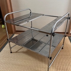 シンク下用 ステンレス製ラック の画像