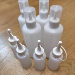 プラスチック製ボトル　大小7本　未使用の画像