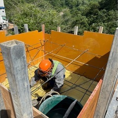 　富山県ダム本体工事の画像