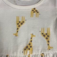 子供服　80サイズ　キリンさんワンピの画像