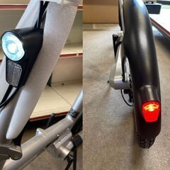 未使用品です！！HONBIKE チェーンレス 電動アシスト自転車 シルバー ToGo01の画像