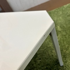 【リユース☆エコちょっぷ】ニトリ　折りたたみ　ホワイトテーブルの画像