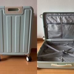 KALIFERA スーツケース Mサイズ USBポート付き ブルーの画像
