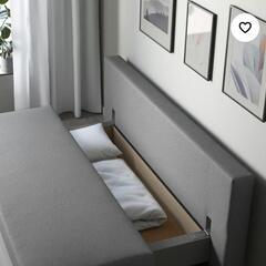 【最終値下げ8月30日まで】🛋️ ソファーベッド＋セミダブルシーツセット 8,500円の画像