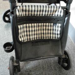 ★ 手押し車 シルバーカー コンパクトシルバーカー ギンガムチェック ～80kg 動作良好 中古品の画像