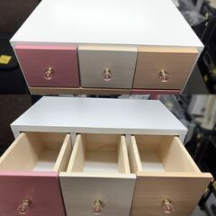 中村敬木工 60チェスト スプラウト2 4段 ピンク系 衣類収納 タンス ☆ 札幌市 白石店 の画像