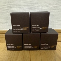 イニスフリー　スーパーヴォルカニック　ポア　クレイマスク 2X まとめ売り5個セットの画像
