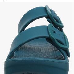 お値下げ‼️Telic W-BUCKLE サンダル ブルー 25.5cmの画像