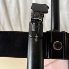 ロフトベッド 黒 薄型マットレス付きの画像