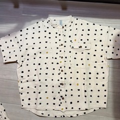 ナチュラン　Emago　りんごドット柄　セットアップの画像
