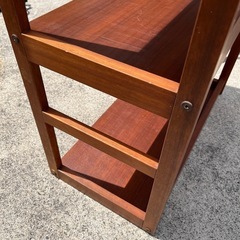 棚　収納棚　シェルフ　木製棚　アンティーク　昭和レトロ　ヴィンテージ　ビンテージ　3段【60×30×76.5】の画像