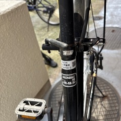 自転車 ママチャリ 27インチ 黒 空気入れ付の画像