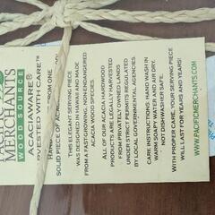 【未使用】PACIFIC MERCHANTS アカシアウッド プレートの画像