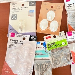 粘着フック S字フック ステンレス モップキャッチ フィルムフック テープフックの画像