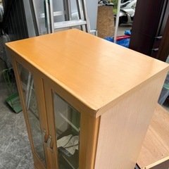 【カキウチ家具】ブランド家具　食器棚　キッチン収納　棚　収納棚　【横60奥42.5高120.5】の画像