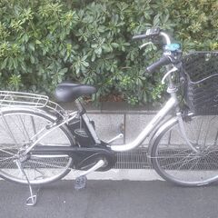 電動26インチ 税別￥36.182- 新基準パナソニックビビTX　8.9Ah 電動自転車　３ヶ月保証　シルバー823の画像