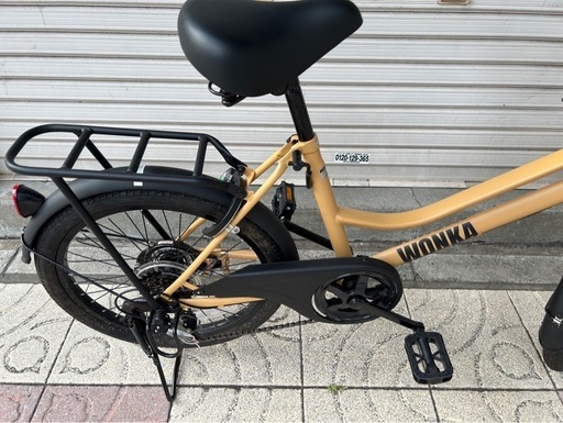 WONKA ミニベロ FTS206BHD カーキ　20インチ　カゴ付き自転車