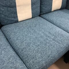 【ジャングルジャングル和歌山店】【Wa1925】３人用ソファー ブルー系  リユースショップ リサイクルショップ 中古家具  オフィス家具 ヴィンテージ アンティーク  和歌山市 岩出市 海南市 岬町 和歌山 大阪の画像