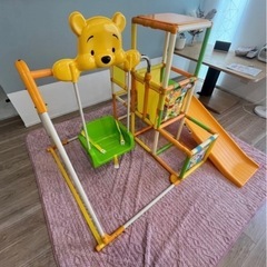 【週末限定出品】ぷーさん ジャングルジム 滑り台の画像