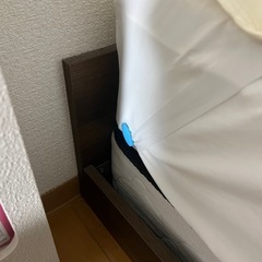 あげます。セミダブル　ベッドフレーム、マットレスの画像