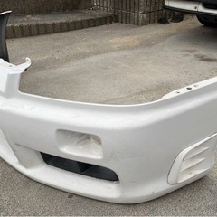 R34 ER34 HR34 スカイライン　前期　純正フロントバンパー　ダクト付き　白の画像