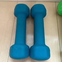 ダンベルセット 1kg 2kg シェイプアップ フィットネス カラーダンベルの画像