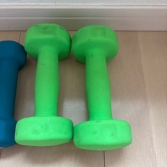 ダンベルセット 1kg 2kg シェイプアップ フィットネス カラーダンベルの画像