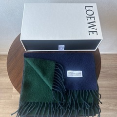 LOEWE バイカラースカーフ(ウール&カシミア)の画像