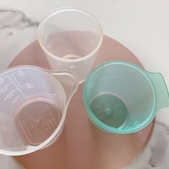 象印　炊飯器付属　普通米と無洗米専用　計量カップ3個セットの画像